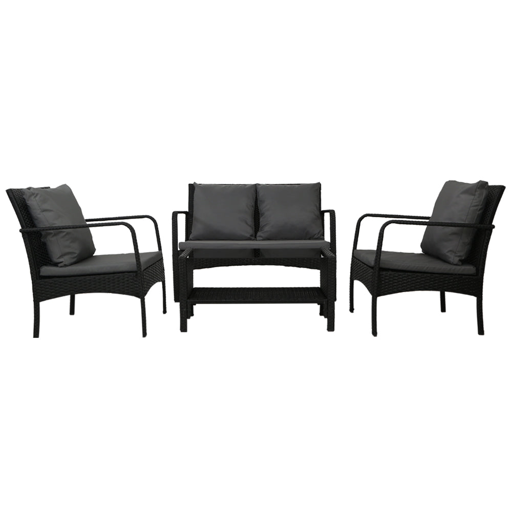 Eliza - Outdoor Sofa Set Wicker Lounge Table and Chairs