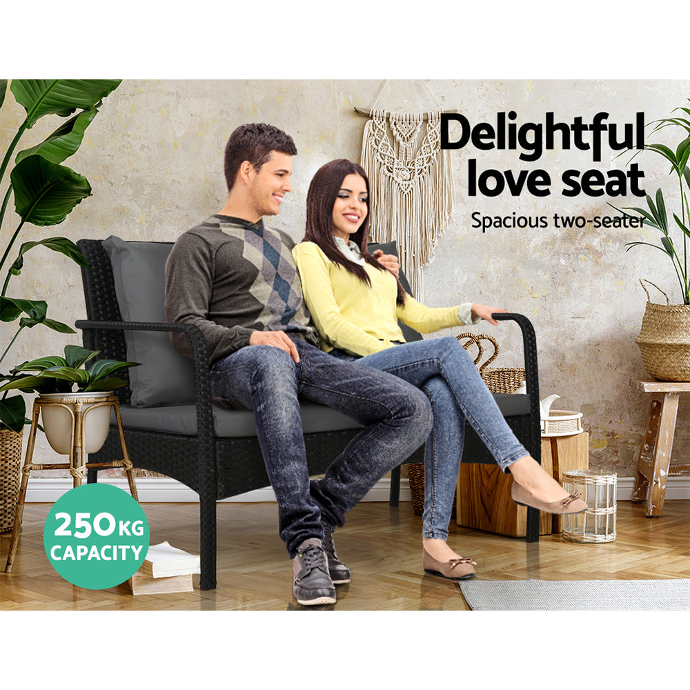 Eliza - Outdoor Sofa Set Wicker Lounge Table and Chairs