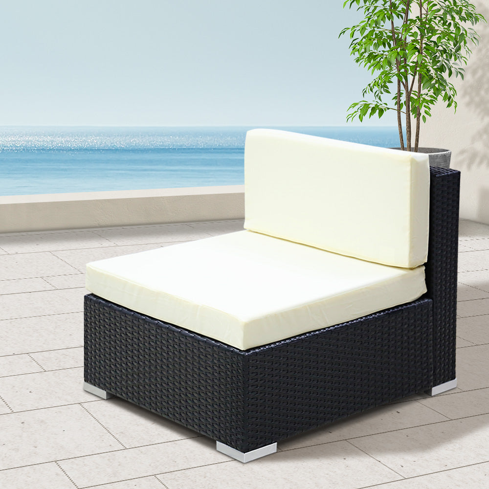 Celia - 3PC Outdoor Furniture Sofa Set Wicker Rattan Lounge Chair