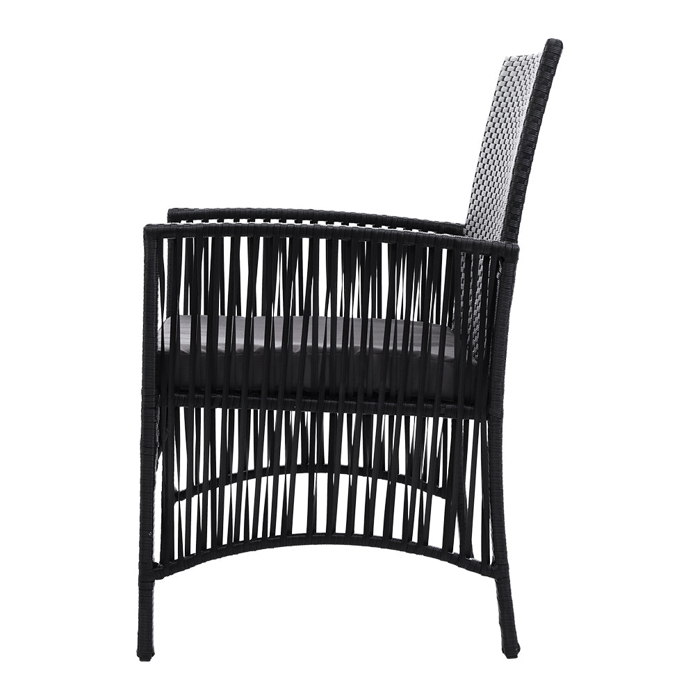 Anelise - 2PC Outdoor Dining Chairs Patio Wicker Lounge Garden