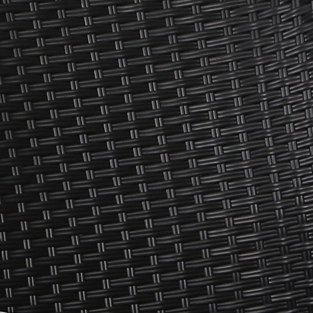 Imogen - 2PC Recliner Chairs Sun Lounge Wicker Lounger Adjustable Black