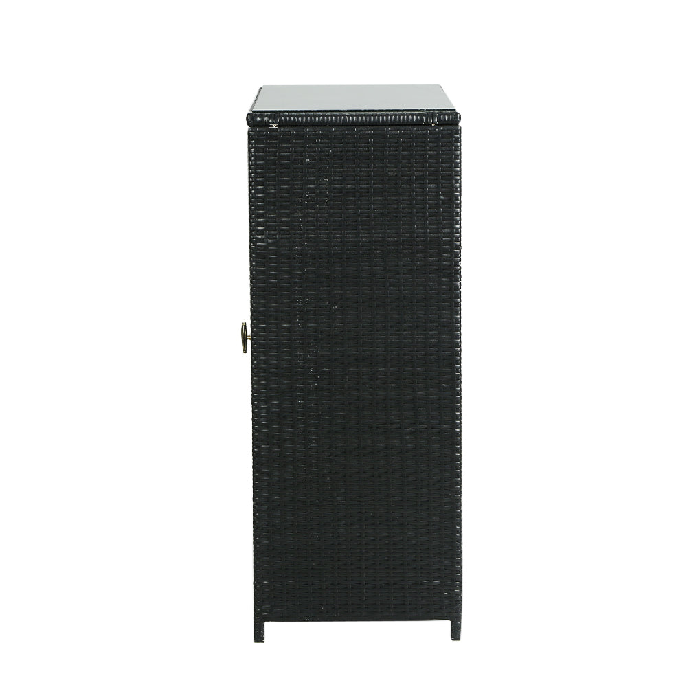 Raven - Outdoor Storage Cabinet Box Wicker Shelf Tools