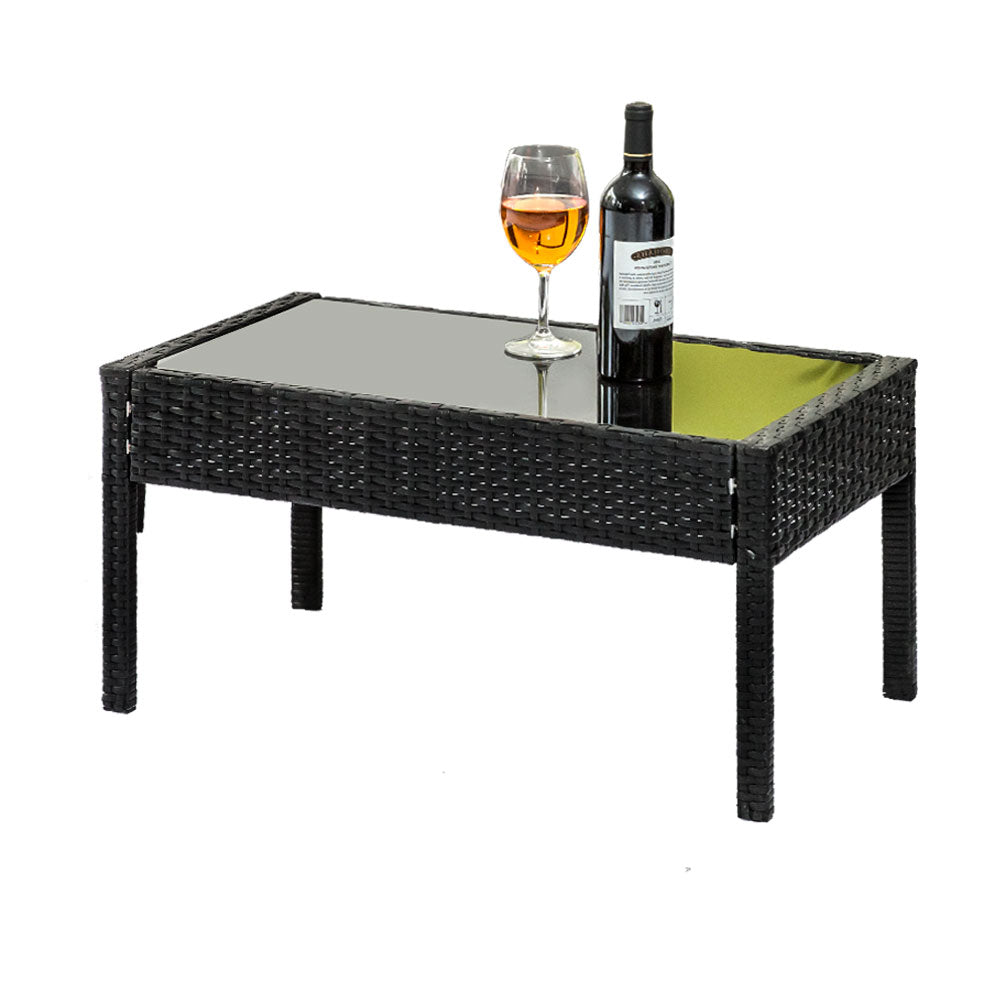 Sage - Outdoor Sofa Set Wicker Lounge Table and Chairs Storage Cover