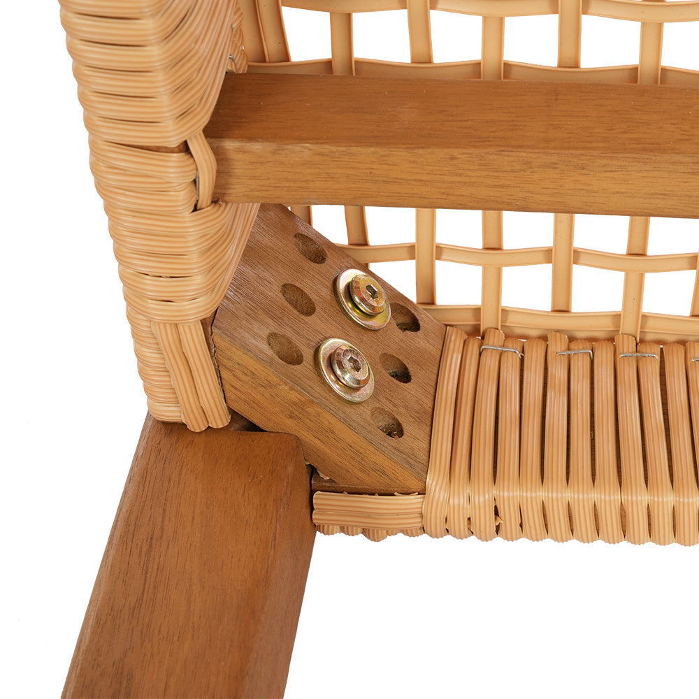 Yarrow - Outdoor Garden Bench Seat Dining Acacia Wood 2-Seater Patio