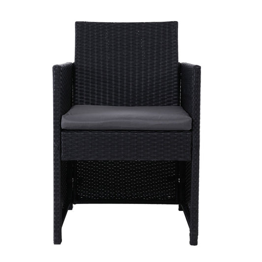 Venetia - 2PC Outdoor Dining Chairs Patio Rattan Hugo