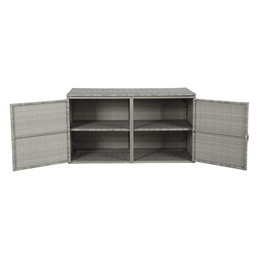 Verity - Outdoor Storage Cabinet Box Wicker Shelf Tools
