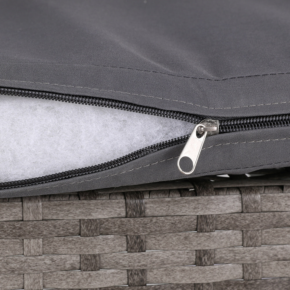 Glade - 3PC Bistro Set Outdoor Furniture Rattan Chairs Idris