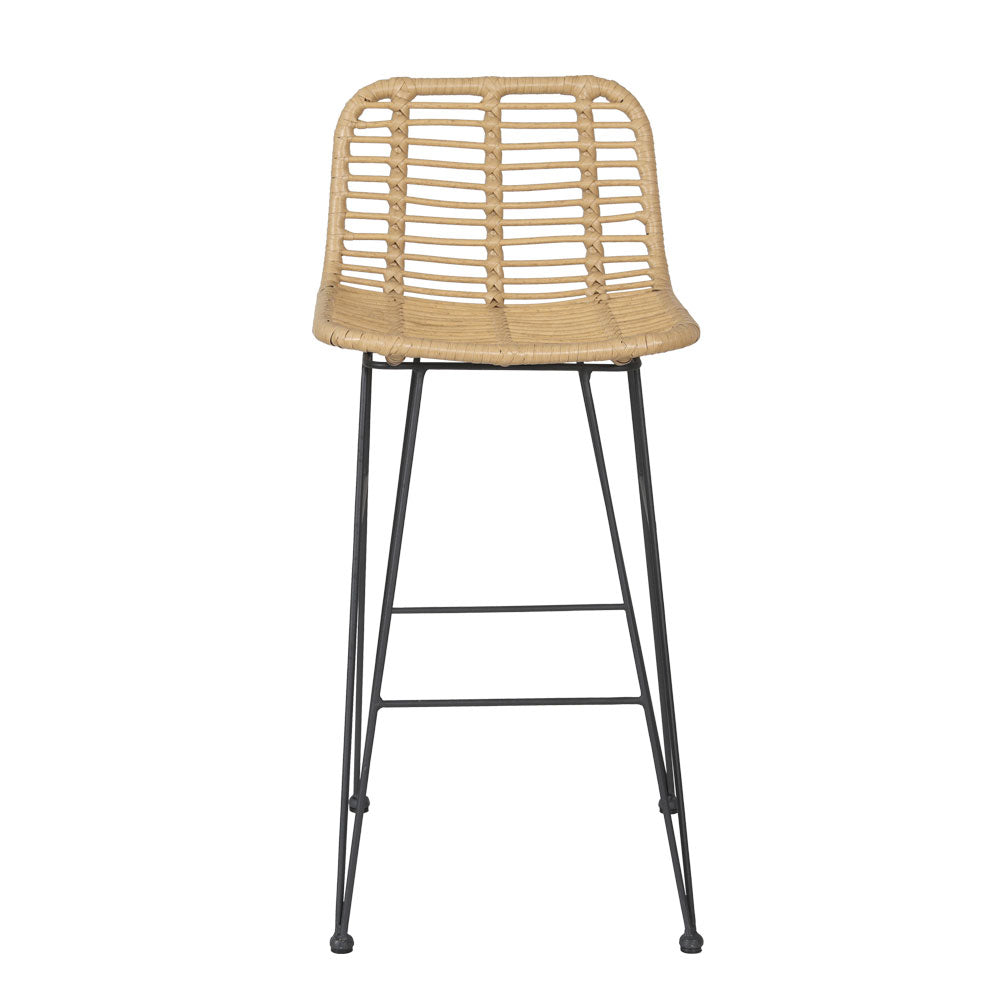 Oasis - 2 Piece Outdoor Bar Stools Wicker Dining Rattan