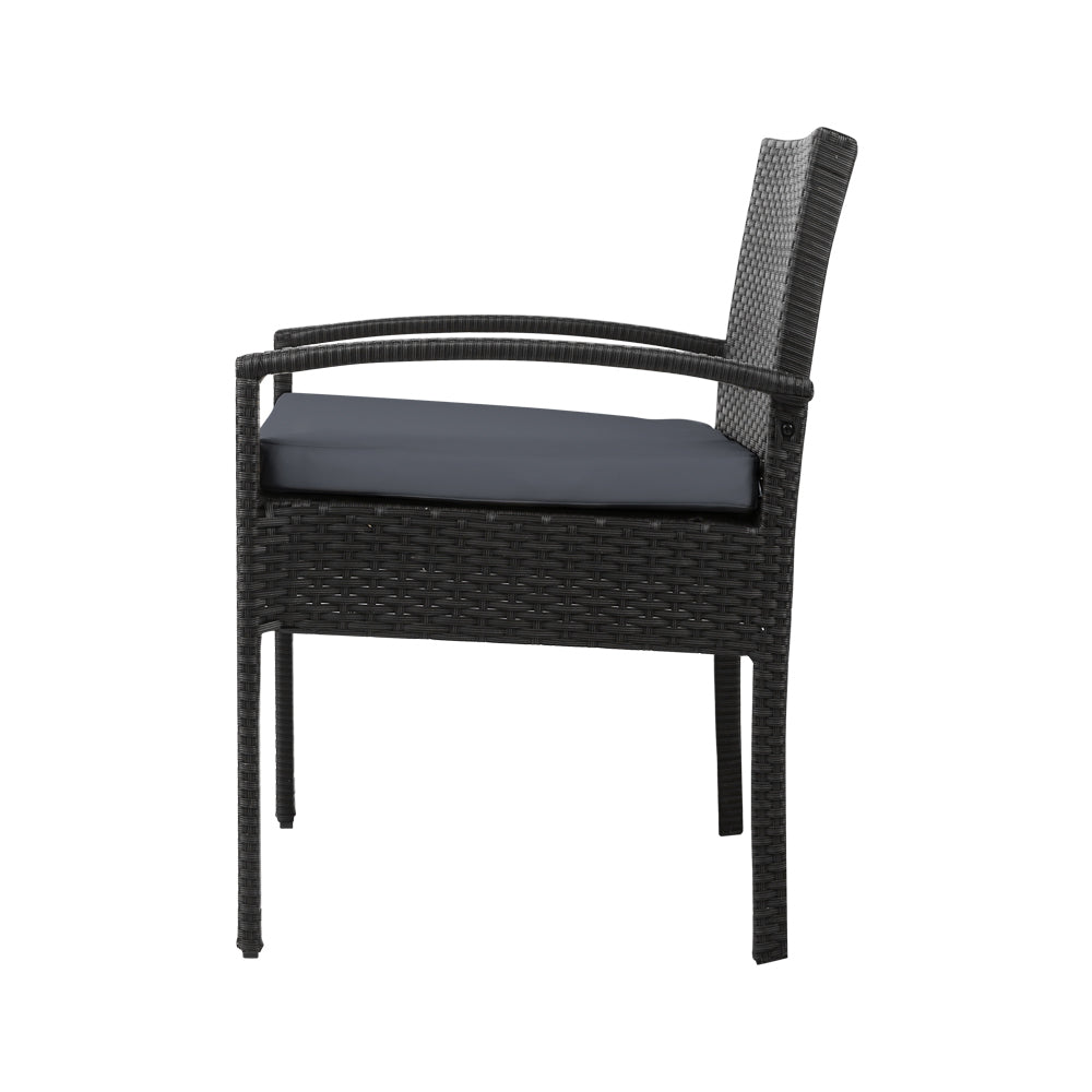 Piper - 3PC Bistro Set Outdoor Furniture Rattan