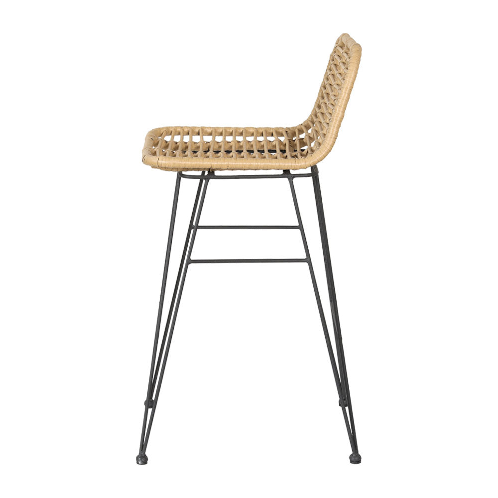 Oasis - 2 Piece Outdoor Bar Stools Wicker Dining Rattan