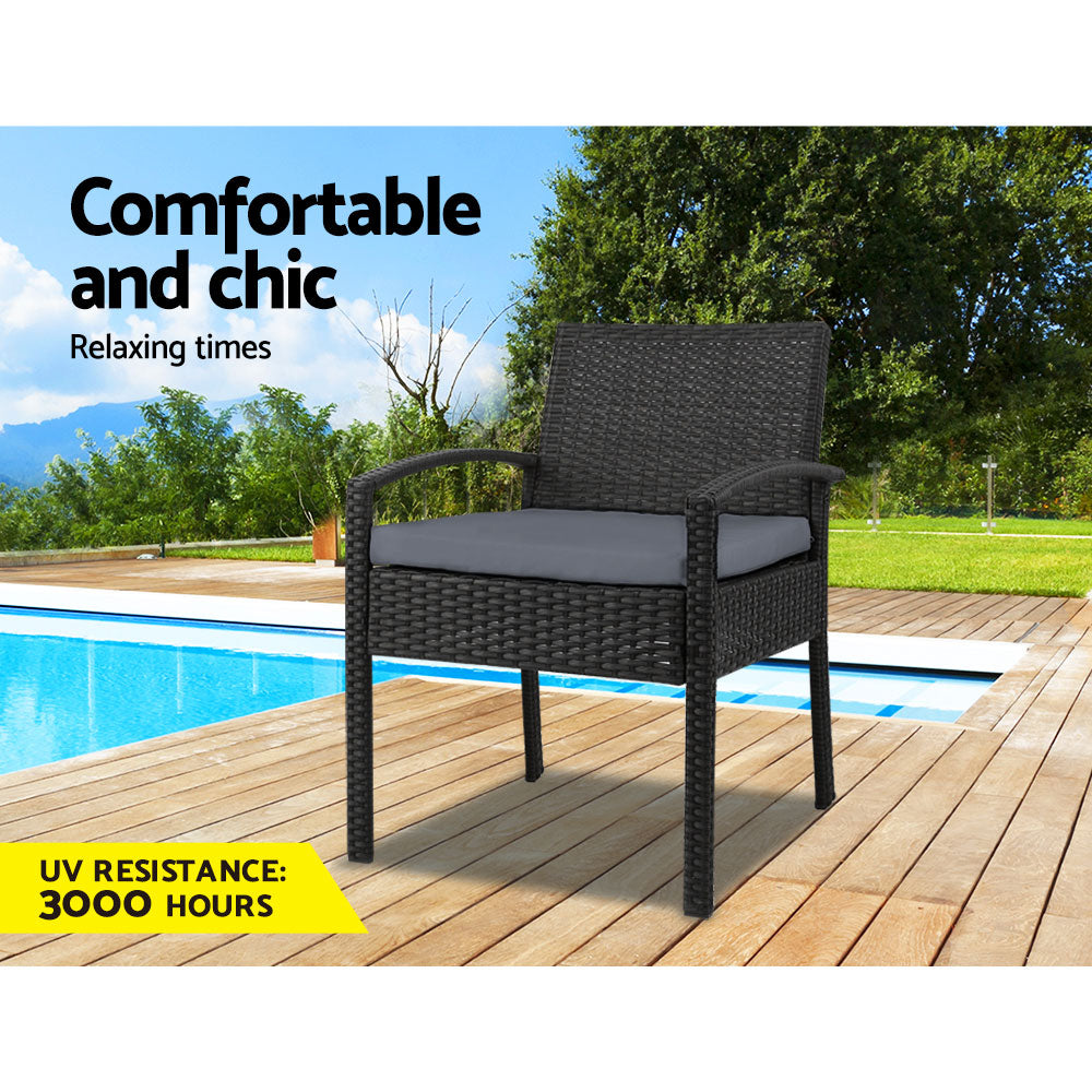 Elise - Outdoor Dining Chairs Patio Rattan Lounge