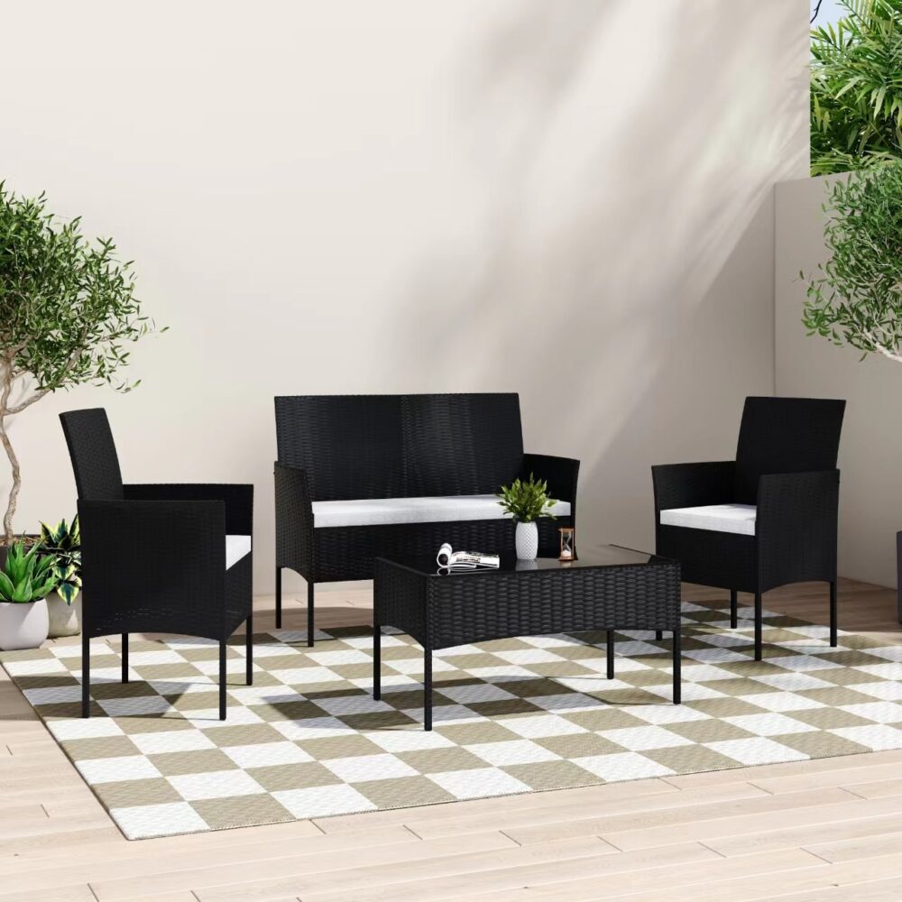 Calista - 4 Seater Wicker Outdoor Lounge Sofa Set