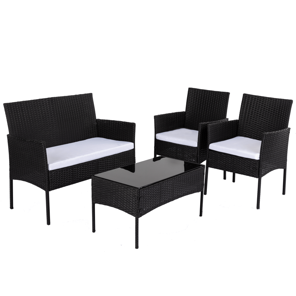 Calista - 4 Seater Wicker Outdoor Lounge Sofa Set